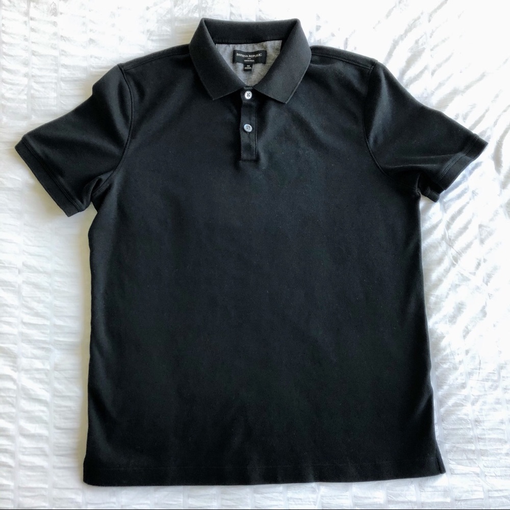 Banana Republic Men’s Dress Polo - Black